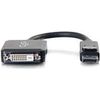 C2G 757120543176 54317 8-inch DisplayPort Male to DVI-D Female Active Adapter Cable