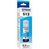 Epson T512220-S, Cyan Ink Bottle - Inkjet - Cyan - 5000 Pages - 2.37 fl oz - Standard Yield - 1