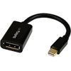 StarTech.com Mini DisplayPort to DisplayPort Adapter, 4K x 2K Video, Ultra HD Mini DP to DP Converter, mDP to DP 1.2 Adapter, Male/Female - Mini DisplayPort to DisplayPort adapter converter; 4K x 2K video (3840x2400p 60Hz); mDP 1.2/21.6 Gbps/HBR2/8Ch Audi