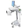 Ergotron SV42-6202-1 StyleView EMR Cart with LCD Arm, LiFe Powered - 31 lb Capacity - 4 Casters - Aluminum, Plastic, Zinc Plated Steel - 18.3