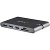 StarTech.com USB C Multiport Adapter - USB Type-C Mini Dock with HDMI 4K or VGA Video - 100W PD Passthrough, 3x USB 3.0, GbE, SD & MicroSD - USB-C Multiport adapter with 4K 30Hz HDMI or 1080p VGA video/3x USB-A 3.0 (support BC 1.2 1.5A fast-charge)/SD/mic