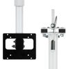 Clinton Electronics CE-CM-SX-6 Telescoping Ceiling Mount Pole for LCD/PVM - 3 to 5 feet 6 inch - 35 lbs - Aluminum and Steel - White