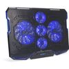 ENHANCE ENGXC20100BLEW Cryogen Gaming Laptop Cooling Pad - 5 Fans - USB 2.0 - Laptops up to 17-Inches - Black/Blue