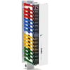 PowerGistics 1C160 CORE16 Wall Mount Charging Tower - 16 Shelf - Chromebooks and Tablets - 14.8 Inches - Antimicrobial Powder Coating - Locking Front Door - Standard Power Strip with Cord