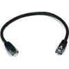 C2G 1ft Cat6 Ethernet Cable - Slim - Snagless Unshielded (UTP) - Black - Slim Category 6 for Network Device - RJ-45 Male - RJ-45 Male - 1ft - Black