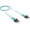 CommScope FEXLCLC42-EXF007 7-Feet LazrSPEED OM4 Fiber Patch Cable - 2 Fiber - LC to LC - Duplex - Riser - Aqua