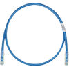 PANDUIT Cat.6 UTP Patch Cord - RJ-45 Male Network - RJ-45 Male Network - 15ft - Blue, Clear