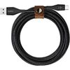 Belkin DuraTek Plus USB-C to USB-A Cable with Strap - 3.94 ft USB Data Transfer Cable for Smartphone - First End: 1 x USB Type A - Male - Second End: 1 x USB Type C - Male - Black