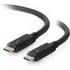 C2G 6ft Thunderbolt 3 Cable - USB C Thunderbolt 3 Cable - 100W Power Delivery - 20Gbps - Black - M/M - 6 ft Thunderbolt Data Transfer Cable - Type C Male Thunderbolt 3 - Type C Male Thunderbolt 3 - 20 Gbit/s - Black