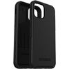 OtterBox iPhone 12 and iPhone 12 Pro Symmetry Series Antimicrobial Case - For Apple iPhone 12, iPhone 12 Pro Smartphone - Black - Bump Resistant, Debris Resistant, Bacterial Resistant, Dust Resistant, Drop Resistant, Shock Resistant - Synthetic Rubber, Po