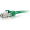 C2G-25ft Cat6 Snagless Shielded (STP) Network Patch Cable - Green - Category 6 for Network Device - RJ-45 Male - RJ-45 Male - Shielded - 25ft - Green