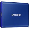 Samsung T7 MU-PC500H/AM 500 GB Portable Solid State Drive - External - PCI Express NVMe - Indigo Blue - Gaming Console, Desktop PC, Smartphone, Tablet Device Supported - USB 3.2 (Gen 2) Type C - 1050 MB/s Maximum Read Transfer Rate