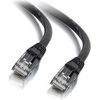 C2G 1ft Cat6 Ethernet Cable - Snaglass Unshielded (UTP) - Black - Category 6 for Network Device - RJ-45 Male - RJ-45 Male - 1ft - Black