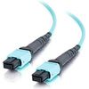 C2G 5m MPO Fiber Array Cable Method A OM4 Riser Rated (OFNR) - Aqua - 16ft - Fiber Optic for Network Device - 16.40 ft - 1 x MPO Male Network - 1 x MPO Male Network - Aqua