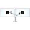 Ergotron Desk Mount for Monitor - Polished Aluminum - Height Adjustable - 2 Monitor(s) Supported - 40