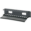 PANDUIT PatchLink Horizontal Cable Manager - Cable Manager - Black - 2U Rack Height - 19