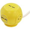 Accell Power Cutie D080B-049A 3-Outlet Surge Suppressor/Protector - 3 x AC Power, 4 x USB - 1800 VA - 540 J - 120 V AC Input - 6 ft