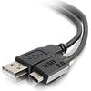 C2G 10ft USB C to USB A Cable - USB C 2.0 to USB Cable - 480Mbps - Black - M/M - 10 ft USB Data Transfer Cable for Smartphone, Tablet, Hard Drive, Printer, Notebook, Cellular Phone - Type C Male USB - Type A Male USB - 480 Mbit/s - Black