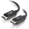 C2G 6ft Ultra High Definition DisplayPort Cable with Latches - 8K DisplayPort Cable - M/M - DisplayPort for Notebook, Monitor, Audio/Video Device - 6 ft DisplayPort Male 4K to 8K Digital Audio/Video - Black