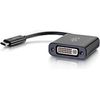 C2G USB C to DVI Adapter - 1 x Total Number of DVI (1 x DVI-D) - Dual Link DVI Supported - Linux, Mac, PC