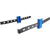 Rack Solutions 1U Conversion Bracket 4-Pack (3in Uprights) - Steel - Black - 4 Pack