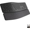 Logitech ERGO K860 Split Ergonomic Keyboard - Wireless Connectivity - Bluetooth/RF - 32.81 ft - 2.40 GHz - USB Interface - Windows, Mac OS - AAA Battery Size Supported - Black