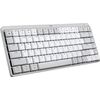 Logitech MX Mechanical Mini for Mac Wireless Illuminated Performance Keyboard - Low-Profile Performance Switches - Tactile Quiet Keys - Backlit, Bluetooth - USB-C - Apple, iPad - Pale Grey