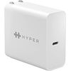 Hyper HyperJuice HJ653U-US Power Adapter - 65 W - 120 V AC, 230 V AC Input - 5 V/3.25 A, 9 V DC, 12 V DC, 15 V DC, 20 V DC Output - White