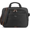 Solo UBN106-4 Ace Slim Briefcase for 13.3-Inch Notebook - Polyester - Fully Padded - Black with Orange