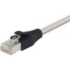 L-com TRD855SIG-7 CAT 5e Patch Cord Ethernet Cable - 7 Feet - Double Shielded - RJ-45 - Male - Halogen-free - 24 AWG - Gray