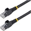 StarTech.com 3ft CAT6 Ethernet Cable - Black Snagless Gigabit - 100W PoE UTP 650MHz Category 6 Patch Cord UL Certified Wiring/TIA - 3ft Black CAT6 Ethernet cable delivers Multi Gigabit 1/2.5/5Gbps & 10Gbps up to 160ft - 650MHz - Fluke tested to ANSI/TIA-5