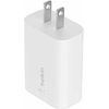 Belkin 25W Portable USB-C Wall Charger - 1xUSB-C - Fast Charging - Power Adapter - White - 25 W