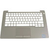 Dell V9PFX OEM Latitude 7400 Palmrest Touchpad Assembly With Aluminum Finish - Mouse Buttons - LED Indicator Board