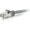 C2G-7ft Cat6a Snagless Shielded (STP) Network Patch Cable - Gray - Category 6a for Network Device - RJ-45 Male - RJ-45 Male - Shielded - 10GBase-T - 7ft - Gray