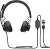 Logitech Zone 750 Wired On-Ear Headset with advanced noise-canceling microphone, simple USB-C and included USB-A adapter, plug-and-play compatibility for all devices - Stereo - USB Type C - Wired - 32 Ohm - 20 Hz - 16 kHz - Over-the-ear - Binaural - Ear-c