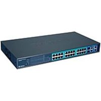 TRENDnet TPE-224WS 24-Port 10/100 Mbps Web Smart PoE Switch with 4 Gigabit Ports and 2 Mini-GBIC Slots