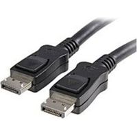 StarTech DISPLPORT6L 6 Feet DisplayPort Cable with Latches - 1 x 20-pin DisplayPort Male/Male