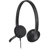 Logitech 981-000507 H340 On-Ear Headset - Binaural - Wired - USB - Black