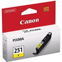 Canon 6516B001 CLI-251Y Individual Ink Cartridge - 330 Pages - Yellow