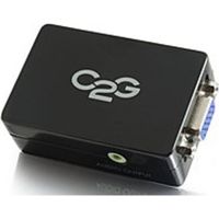 C2G Pro Series 757120407140 40714 Video Convertor - 1 x HDMI Female Digital Audio/Video, 1 x 15-pin HD-15 Female VGA, 1 x Mini-phone Audio - Black