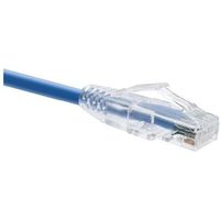 Unirise ClearFit 893339038260 10004 3 Feet Snagless UTP PVC Patch Cable - Category 6 - 1 x RJ-45 Male, 1 x RJ-45 Male - Blue