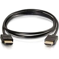 C2G 6ft Ultra Flexible High Speed HDMI Cable With Low Profile Connectors - HDMI for Audio/Video Device, Home Theater System - 6 ft - 1 x HDMI Male Digital Audio/Video - 1 x HDMI Male Digital Audio/Video - Gold Plated - Shielding - Black, Black