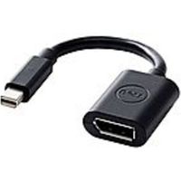 Dell Mini DisplayPort/DisplayPort Audio/Video Cable - DisplayPort/Mini DisplayPort for Audio/Video Device, Projector, Monitor, Workstation, Notebook, HDTV - 8-inch