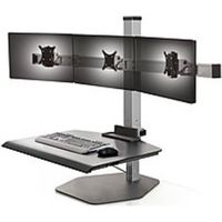 Innovative Winston Workstation Triple Freestanding Sit-Stand - Up to 24