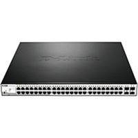 D-Link DGS-1210-52MP Ethernet Switch - 48 Network, 4 Expansion Slot - Manageable - Twisted Pair, Optical Fiber - 2 Layer Supported - 1U High - Desktop, Rack-mountable