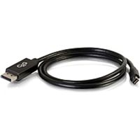 C2G 54302 10ft Mini DisplayPort to DisplayPort Adapter Cable for Laptops and Tablets - M/M Black - Mini DisplayPort/DisplayPort for Audio/Video Device - 10 ft - 1 x Mini DisplayPort Male Digital Audio/Video - 1 x DisplayPort Male Digital Audio/Vide