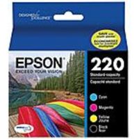 Epson DURABrite Ultra Ink 220 Ink Cartridge - Black, Cyan, Magenta, Yellow - Inkjet - Standard Yield - 4 / Pack