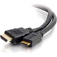 C2G 2m High Speed HDMI to HDMI Mini Cable with Ethernet (6.56ft) - 6.56 ft HDMI A/V Cable for Audio/Video Device - First End: 1 x HDMI Male Digital Audio/Video - Second End: 1 x Mini HDMI Male Digital Audio/Video - Black