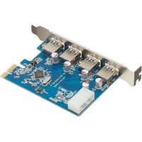 Visiontek 900544 4-Port Expansion Card - USB 3.0 - 1 x PCI Express - Wired