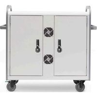 Bretford MDMLAP32NR-D Link 32L Charge Cart - Dark Gray